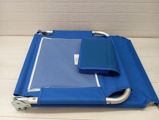 Tumbona silla carrito de playa Aktive azul