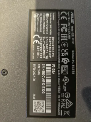 Portátil Asus F515E i5-1135G7 12GB RAM