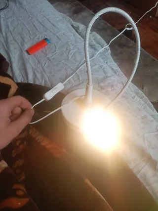 Lámpara de cuello de cisne flexible