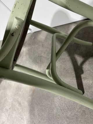 Silla estilo Thonet antigua verde