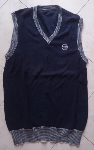 Gilet Sergio Tacchini Vintage Blu Taglia L