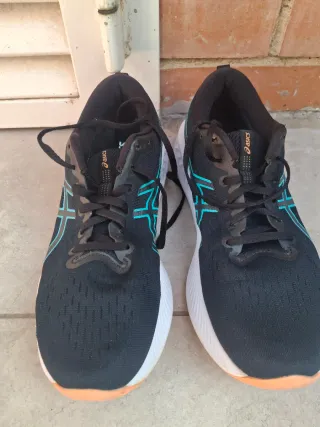 Zapatillas Running Asics Gel Azul/Naranja.