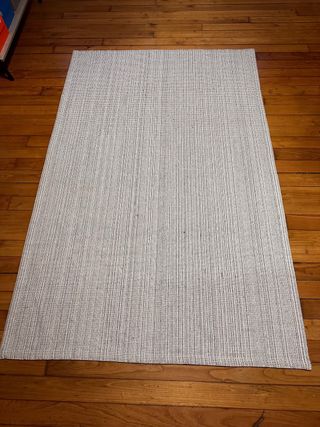 Alfombra Ikea Gris y Blanca