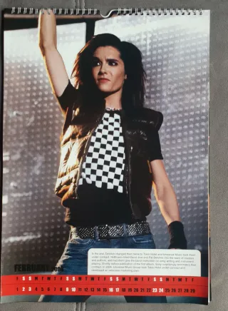 Calendario Tokio Hotel. 2008.