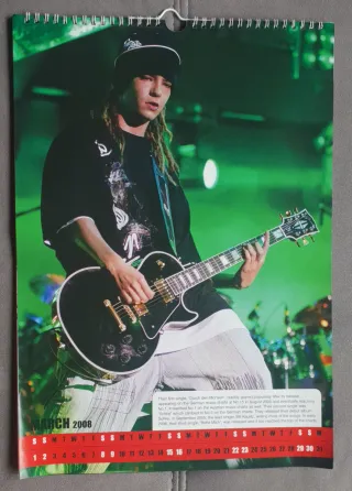Calendario Tokio Hotel. 2008.