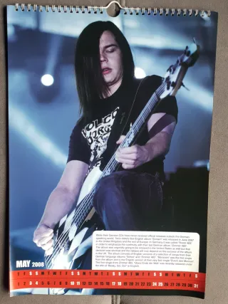 Calendario Tokio Hotel. 2008.