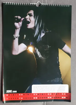Calendario Tokio Hotel. 2008.