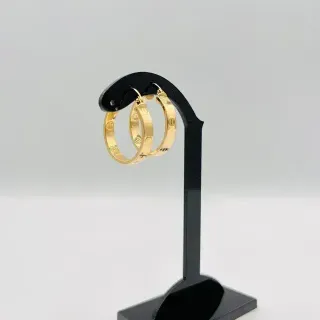 PENDIENTES ARO TORNILLO HUECO