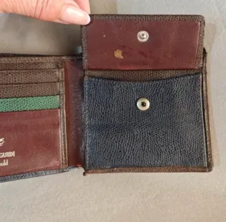 Portafoglio Piero Guidi Uomo Pelle Nero Marrone