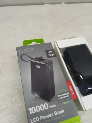 SBS Powerbank 10000mAh LCD Carga Rápida