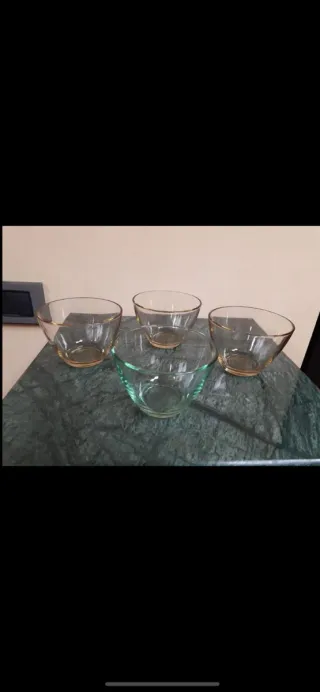 Set 4 Bicchieri Vetro
