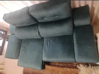 Sofá 2 Plazas Terciopelo Teal