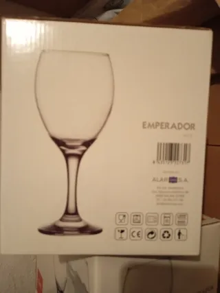 Juego 12 Copas de Agua Emperador