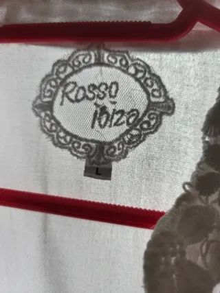 Camisa Blanca Ibicenca Talla L Rosso Ibiza