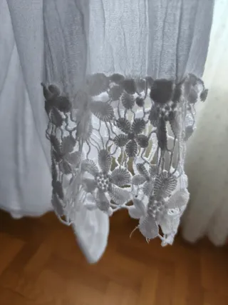 Camisa Blanca Ibicenca Talla L Rosso Ibiza