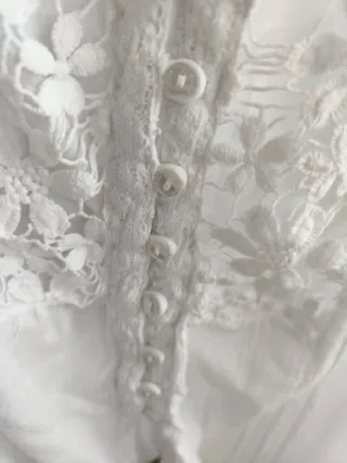 Camisa Blanca Ibicenca Talla L Rosso Ibiza