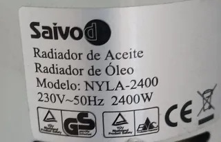 Radiador de aceite eléctrico
