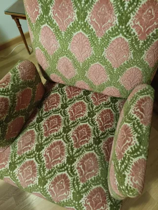 Conjunto Tresillo y Butacas Antiguas