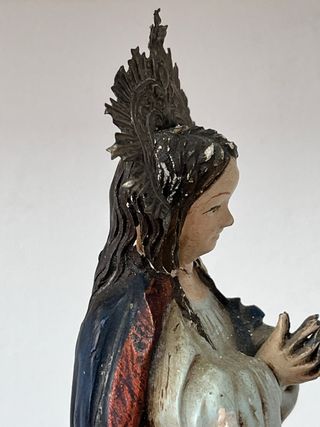 Figura Virgen Inmaculada con base