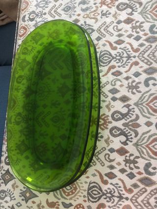 Bandejas Vintage Cristal Verde