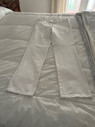 Pantalón Blanco Carolina Herrera Talla 32