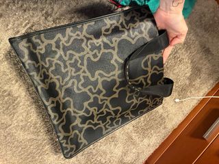 Bolso Tous Piel Negro y Marrón