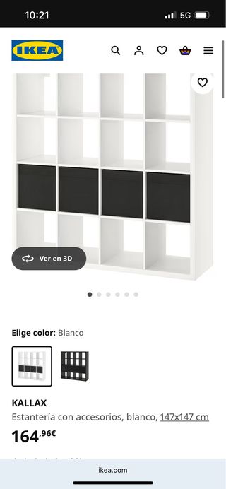 Estantería modular blanca