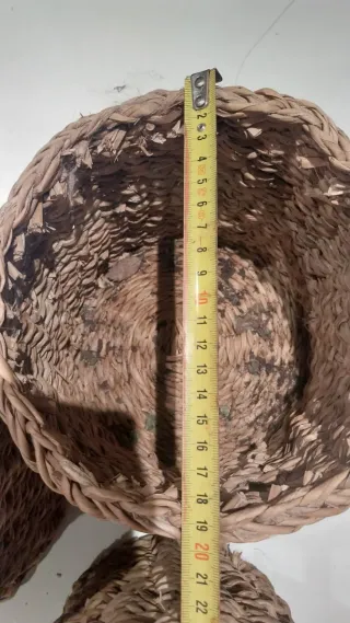 Maceteros de mimbre (Set de 3)