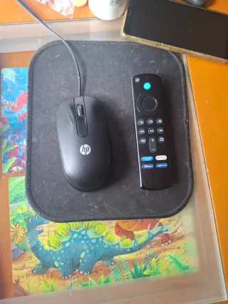 Ratón HP y Mando TV