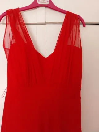 Vestido fiesta rojo (apto embarazada)