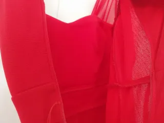 Vestido fiesta rojo (apto embarazada)