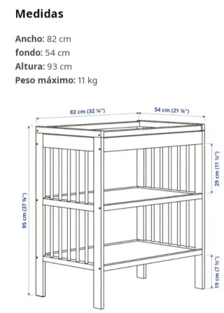 Cambiador Bebé Gulliver Blanco