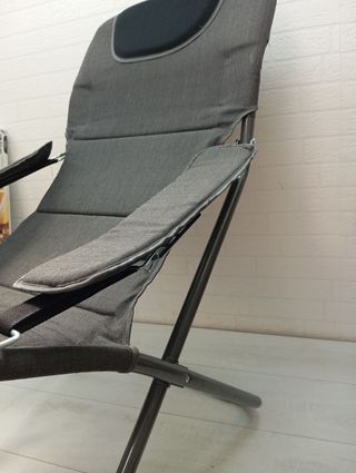 Silla Camping Plegable Gris