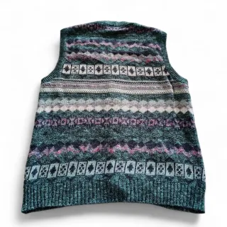 Vintage 90s Knit Vest Coogi Style Made in Italy