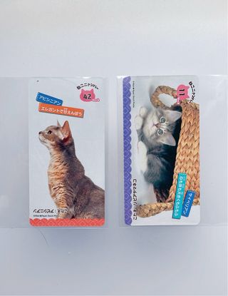 Tarjetas coleccionables de gatos