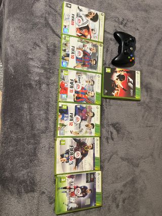 Mando y 7 juegos Xbox 360 FIFA