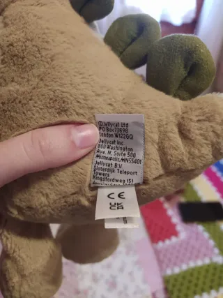 Peluche Jellycat Bashful Dino medium size