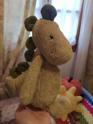 Peluche Jellycat Bashful Dino medium size