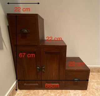 Mueble esquinero madera maciza