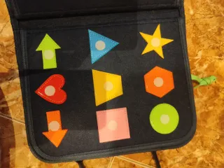 Maletín tela motricidad fina infantil