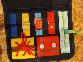 Maletín tela motricidad fina infantil