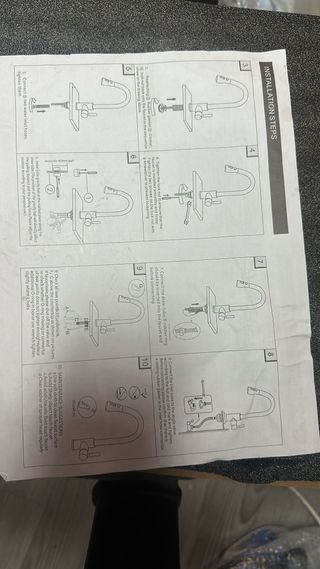 Torneira de Cozinha Branca com Mangueira Extensíve