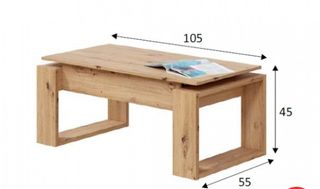 Mueble TV Julia + Mesa Centro Madera