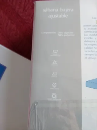 2 Sábanas Bajeras Ajustables Algodón/Poliéster