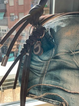 Bolso Desigual Vaquero Azul y Marrón