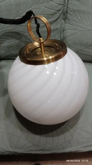 Stupenda lampada a sospensione Murano anni '70