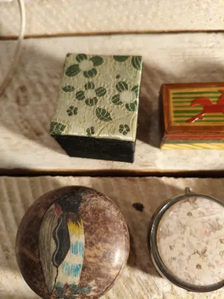 Lote de 8 cajitas decorativas vintage