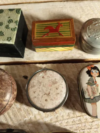 Lote de 8 cajitas decorativas vintage