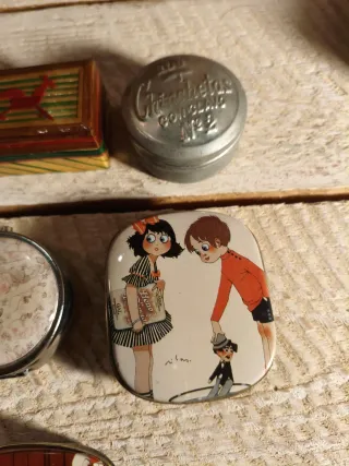 Lote de 8 cajitas decorativas vintage