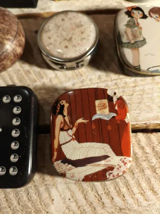 Lote de 8 cajitas decorativas vintage